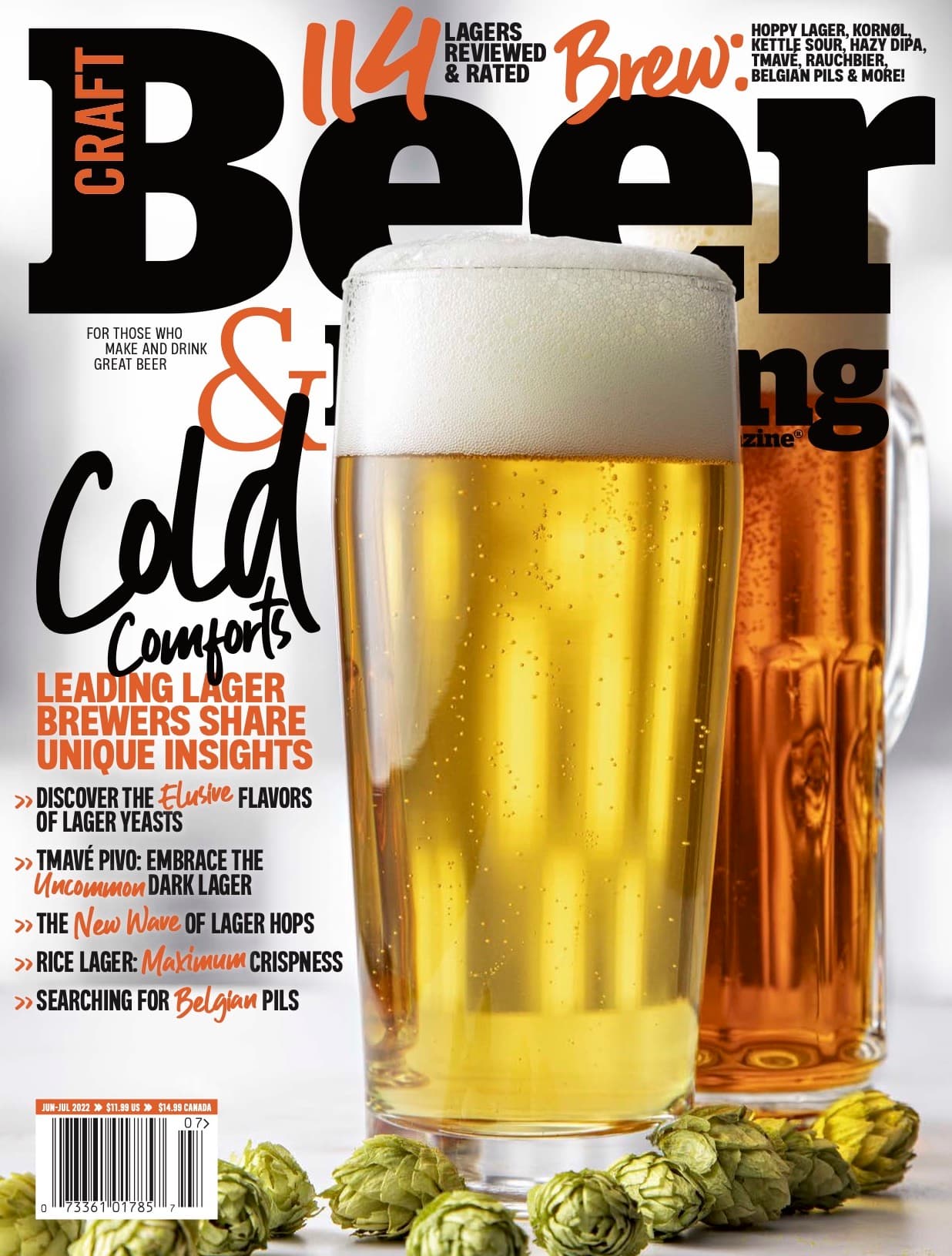 Cold Comforts: Unique Insights From Lager Brewers (June-July 2022) cover